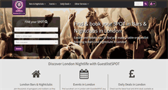 Desktop Screenshot of guestlistspot.com